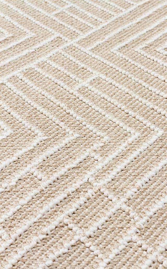 SOHO SH 12 BEIGE  Hav Toz Vermez Hasır Dokuma Modern Makine Halısı
