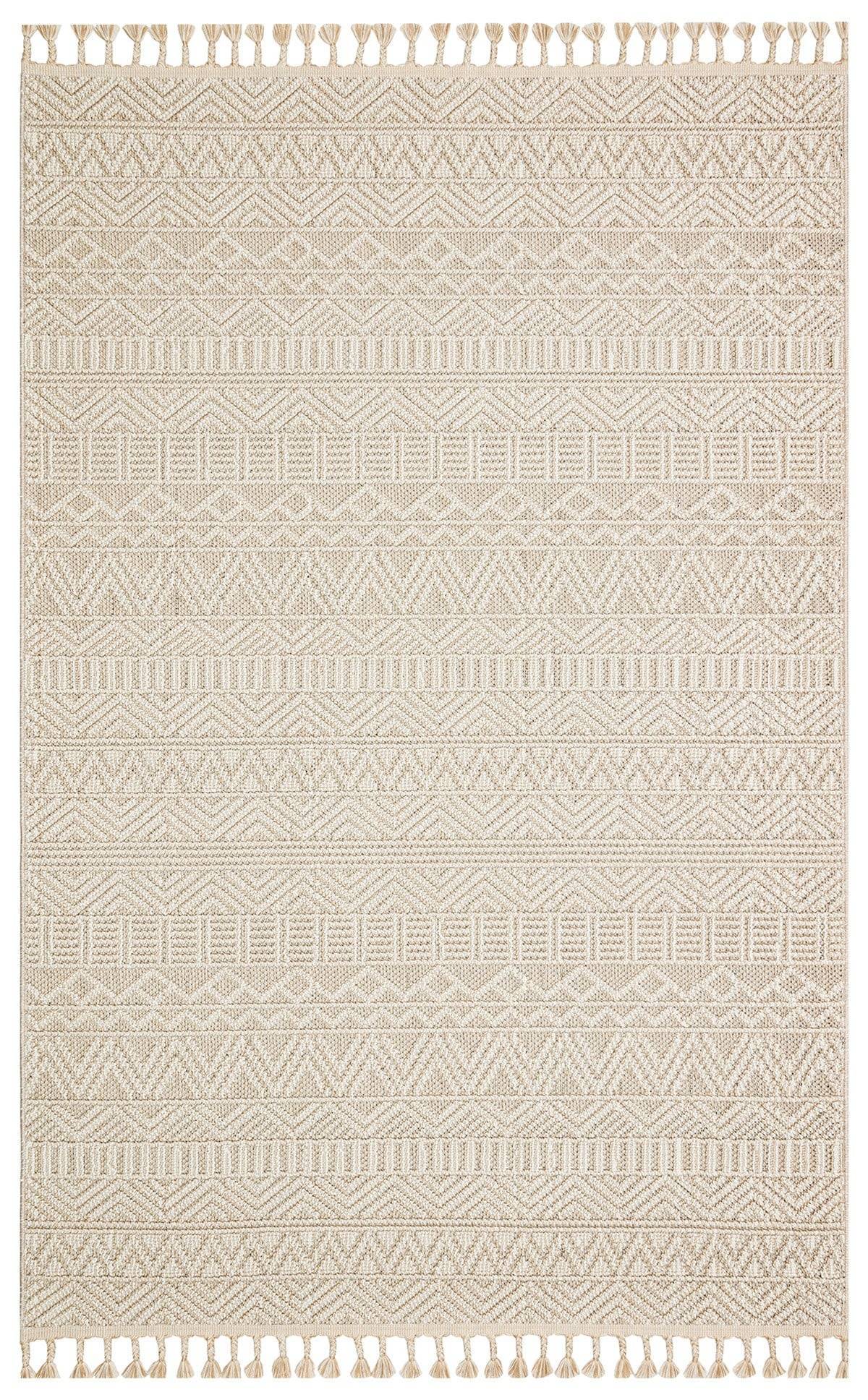 SOHO SH 14 BEIGE  Hav Toz Vermez Hasır Dokuma Modern Makine Halısı