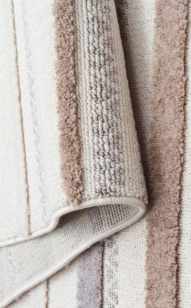TERAZZO TRZ 01 WHITE GREY  Hav Toz Vermez Yumuşak Dokulu Etnik Örgü Desenlere Sahip Modern İskindinav Halı