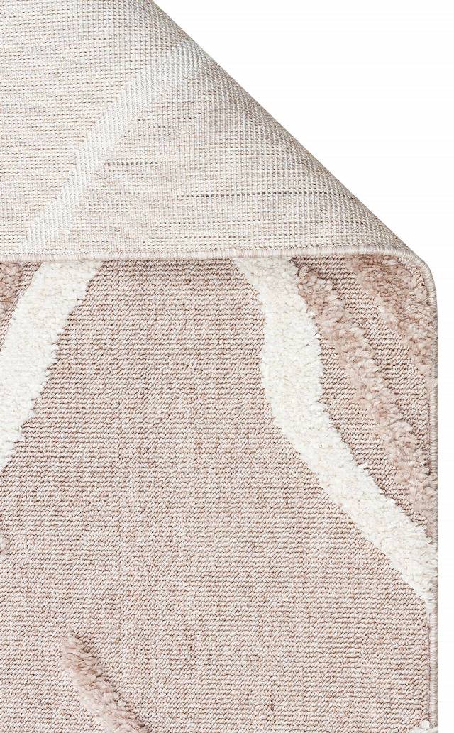 TERAZZO TRZ 03 BEIGE WHITE  Hav Toz Vermez Yumuşak Dokulu Etnik Örgü Desenlere Sahip Modern İskindinav Halı