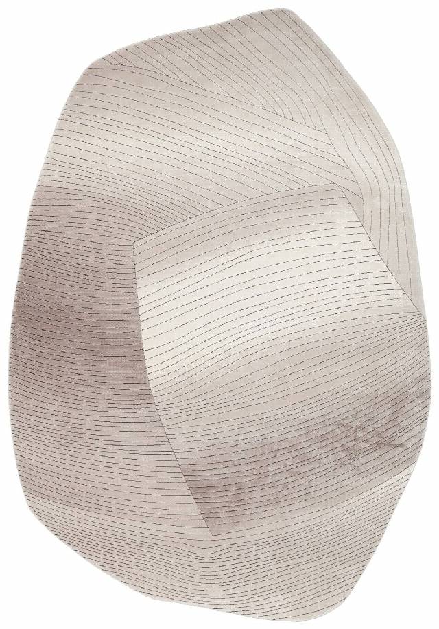 UTOPIA UTP 07 CREAM GREY  Amorf Tasarımlı Modern Viskon Halı