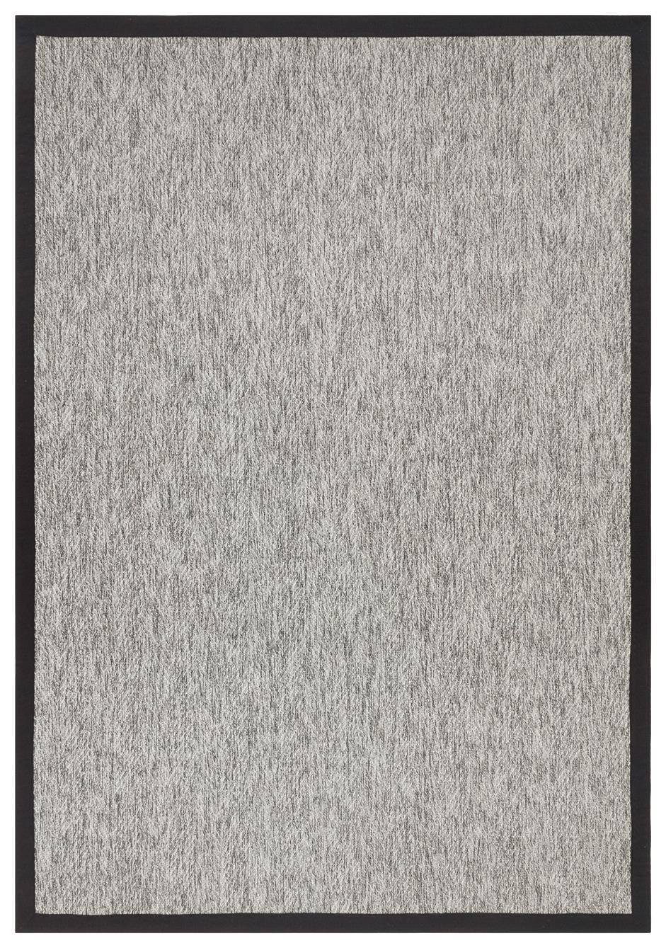 VENTURA SISAL VNT 2704 GREY BRD BLACK  İç ve Dış Mekan Kullanımına Uygun Hav Vermeyen Kolay Temizlenebilir Sisal Görünümlü Halı