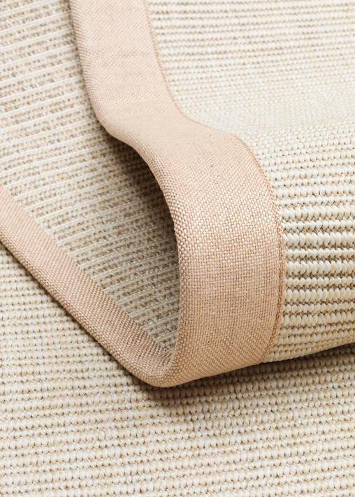 VENTURA SISAL VNT 2706 CREAM BRD BEIGE  İç ve Dış Mekan Kullanımına Uygun Hav Vermeyen Kolay Temizlenebilir Sisal Görünümlü Halı