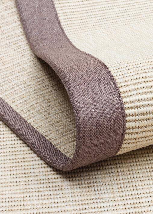 VENTURA SISAL VNT 2706 CREAM BRD MOUSE  İç ve Dış Mekan Kullanımına Uygun Hav Vermeyen Kolay Temizlenebilir Sisal Görünümlü Halı