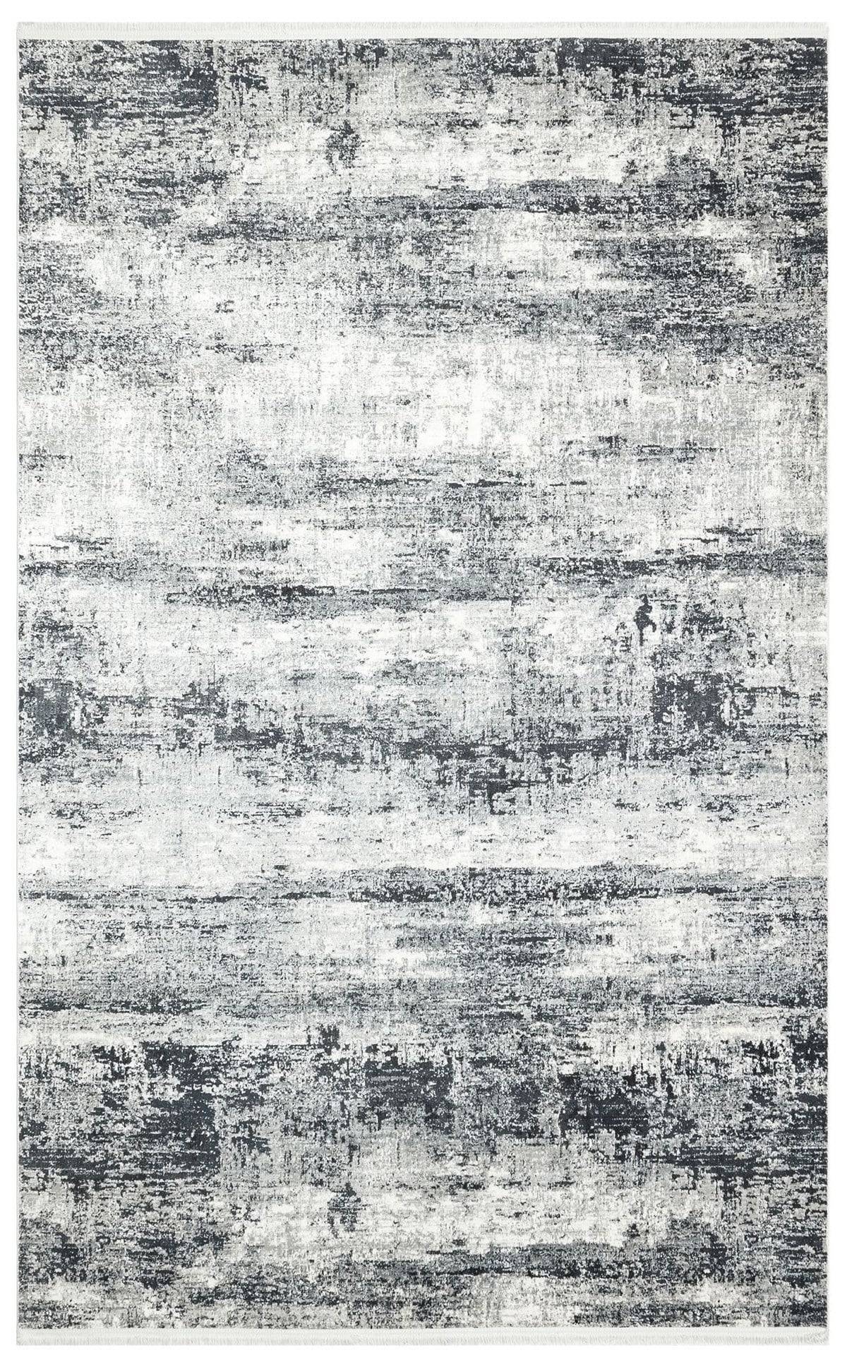 VERONA VR 02 CREAM GREY XW  Kolay Kullanımlı Yumuşak İpeksi Tuşeli Yüksek Alçak Oymalı Modern İnce Makine Halısı
