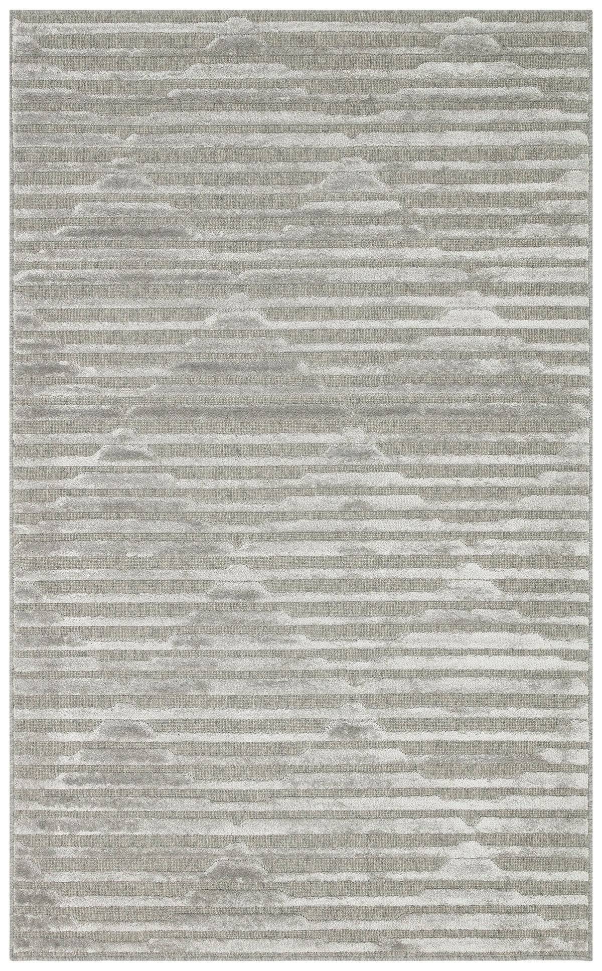 ZENITH ZNT 02 GREY  Yüksek Alçak Dokulu Naturel Yün ve Viskon Modern Dokuma Halı
