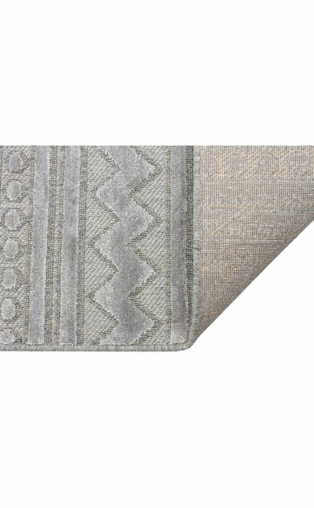 ZENITH ZNT 06 GREY  Yüksek Alçak Dokulu Naturel Yün ve Viskon Modern Dokuma Halı