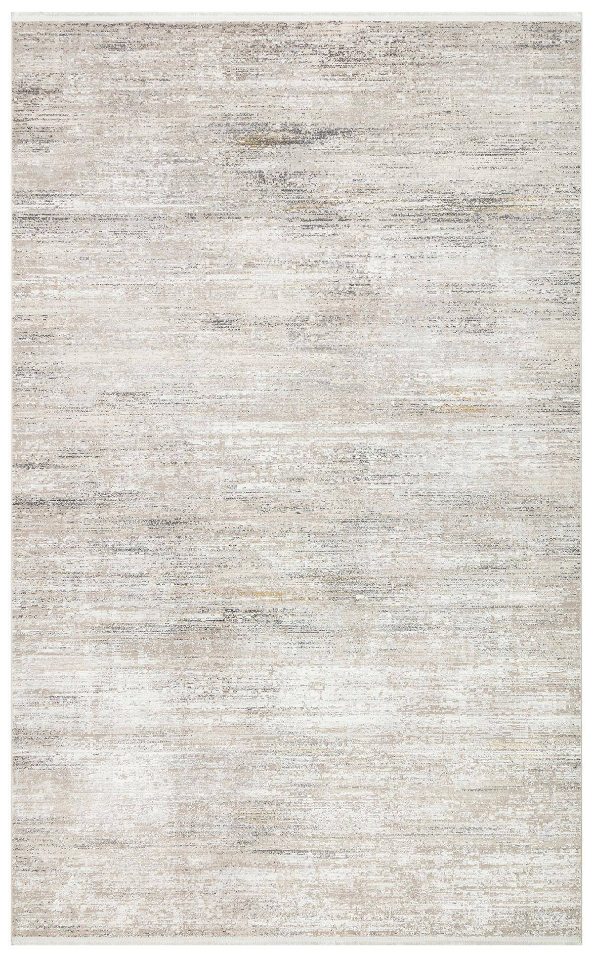 ZURICH ZRH 01 CREAM GREY  Akrilik ve Polyester İle Üretilen Şık Salon Halısı
