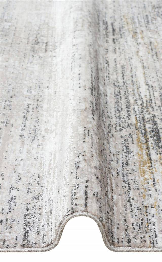 ZURICH ZRH 01 CREAM GREY  Akrilik ve Polyester İle Üretilen Şık Salon Halısı