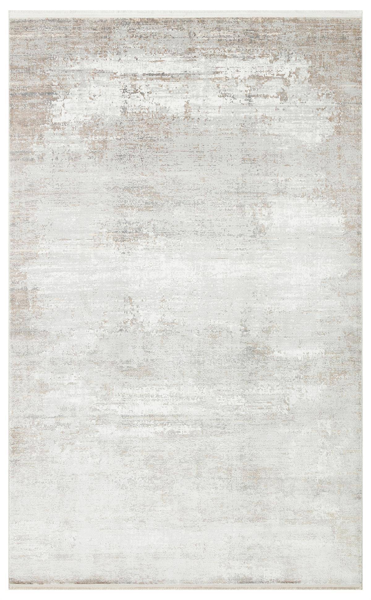 ZURICH ZRH 05 CREAM GREY  Akrilik ve Polyester İle Üretilen Şık Salon Halısı